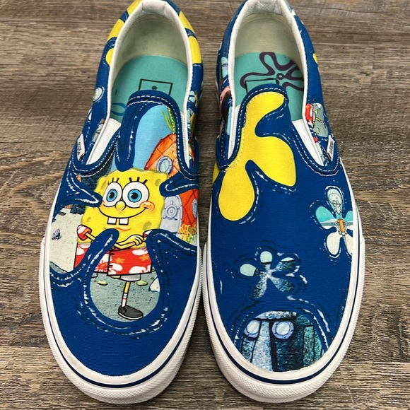 SOLD IN STORE Vans Nickelodeon Spongebob Squarepants Classic Slip On Shoes - Picture 3 of 8
